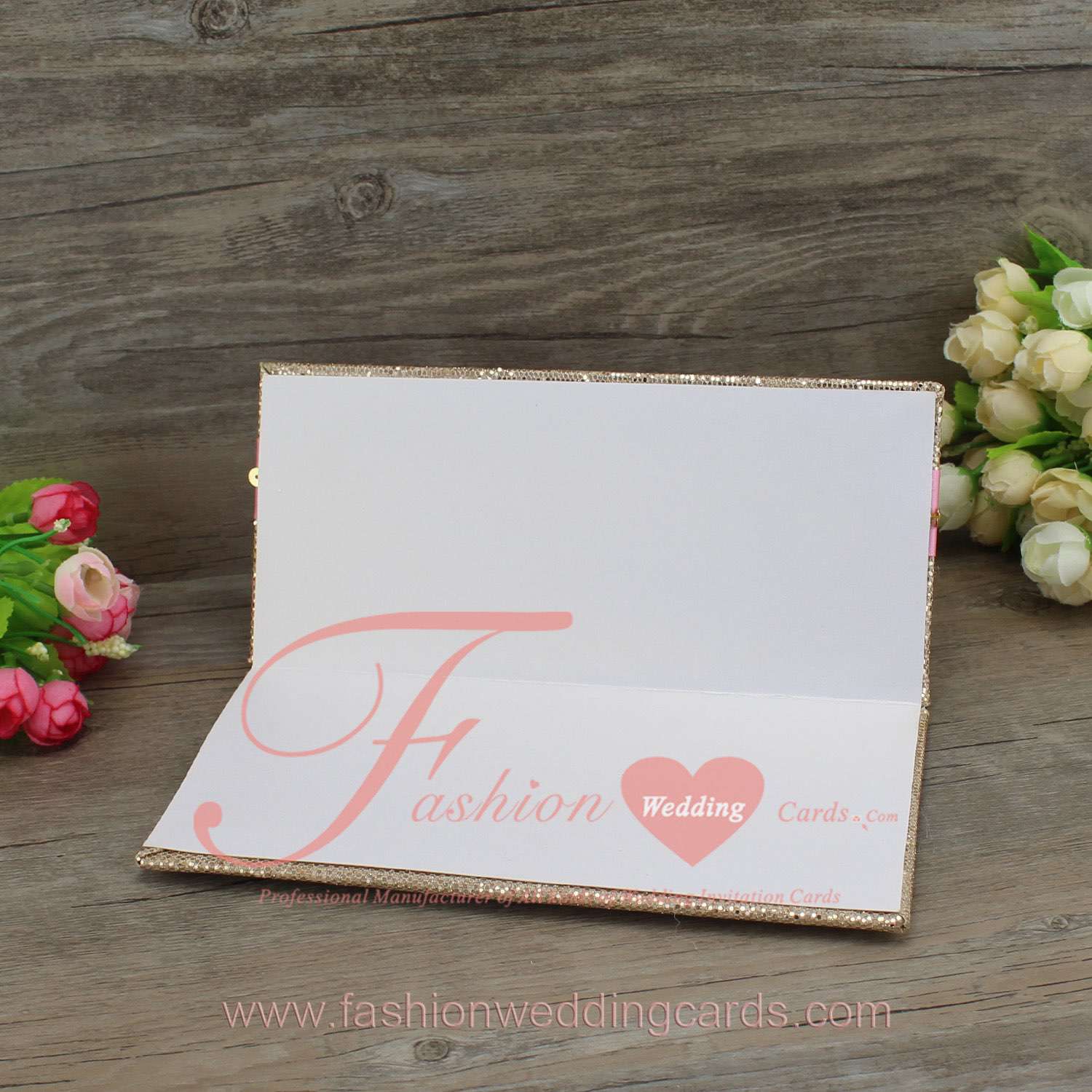 Customized Glitter Elegant Ghana Wedding Invitations Cards